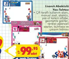 LİSANSLI ABAKÜSLÜ YAZI TAHTASI